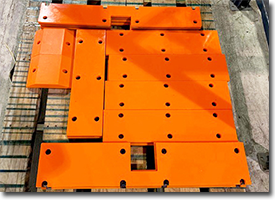 steel backed polyurethane parts