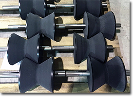 small black v-rollers
