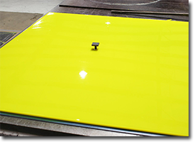 yellow spin cast polyurethane sheet